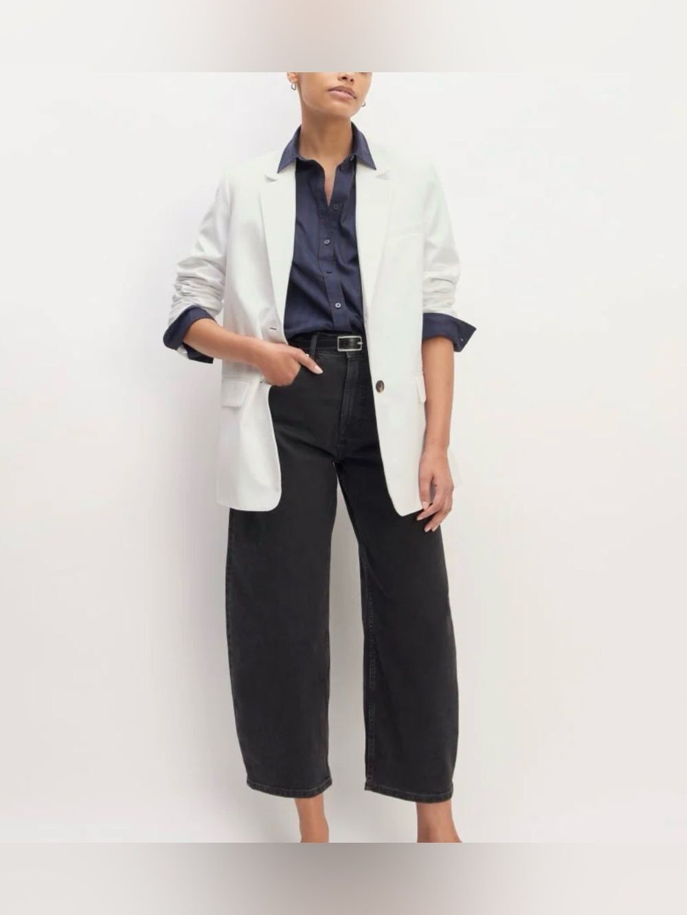 Everlane White Relaxed Blazer